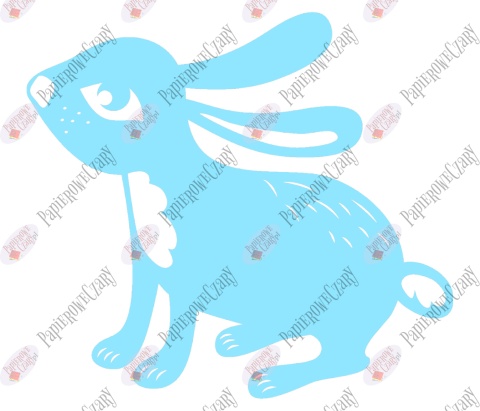 Zając 8 Dekoracje z papieru