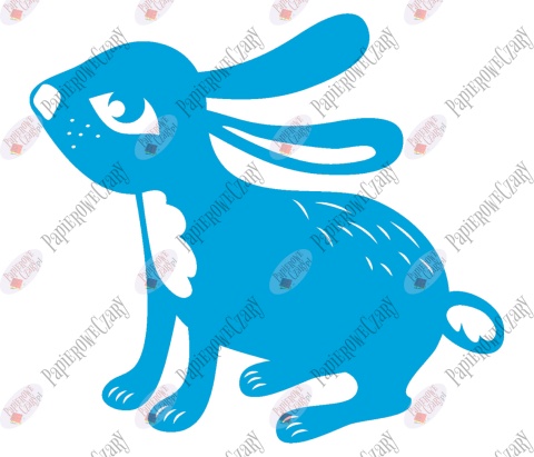 Zając 8 Dekoracje z papieru