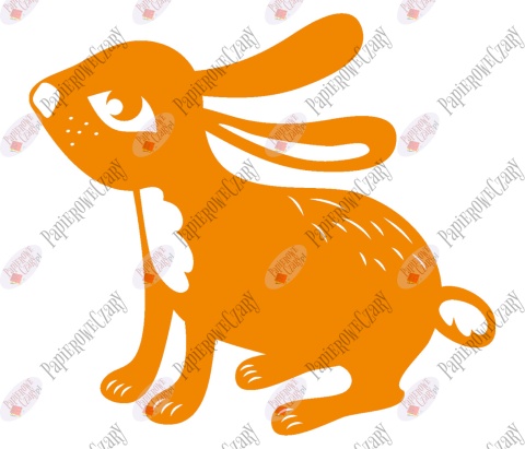 Zając 8 Dekoracje z papieru