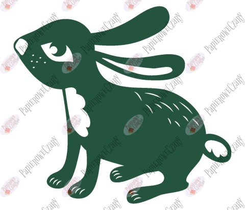 Zając 8 Dekoracje z papieru