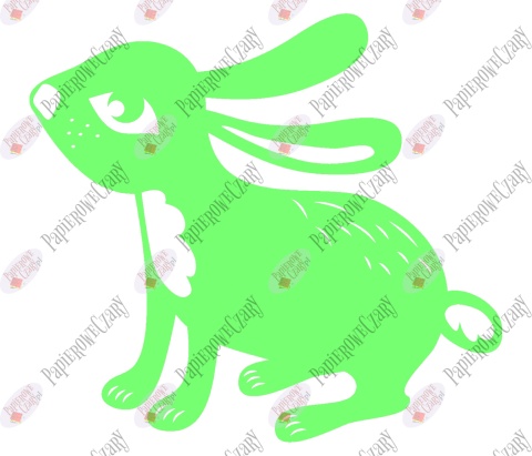 Zając 8 Dekoracje z papieru