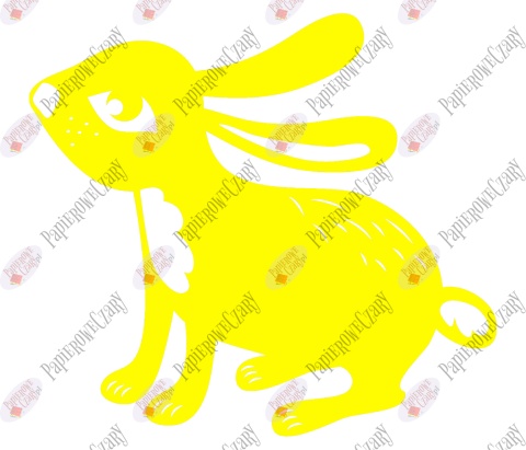 Zając 8 Dekoracje z papieru