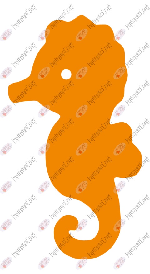 Konik morski 1 Dekoracje z papieru