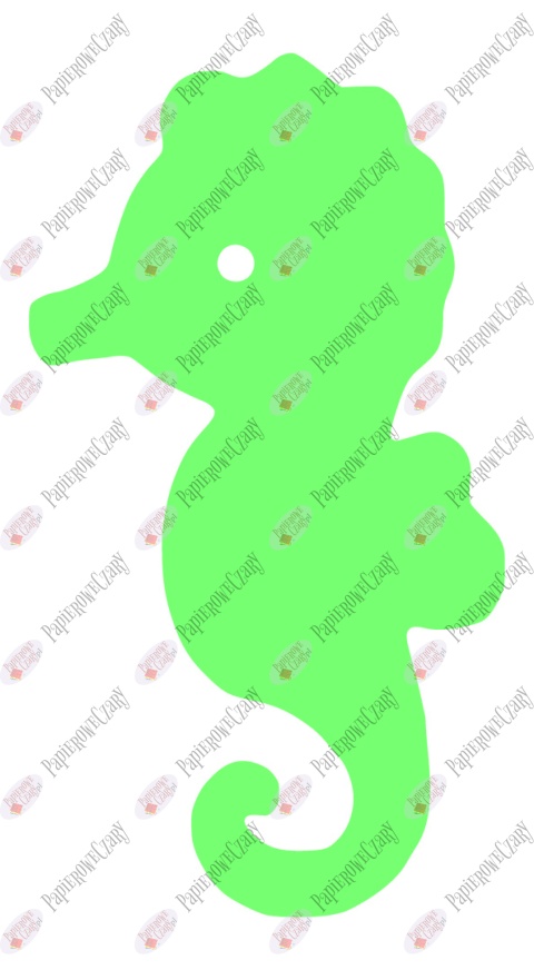 Konik morski 1 Dekoracje z papieru