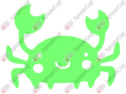 Krab 1 Dekoracje z papieru