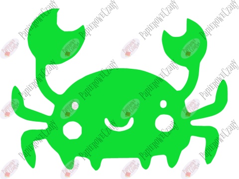 Krab 1 Dekoracje z papieru