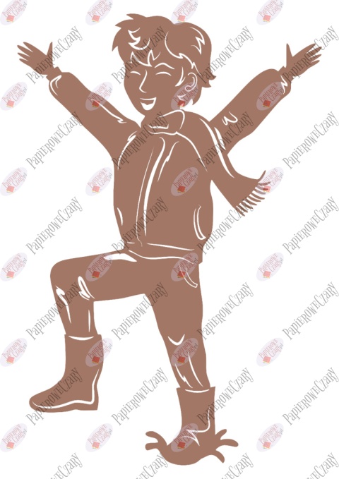 Chłopiec 7 Dekoracje z papieru