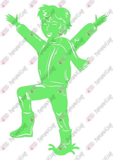 Chłopiec 7 Dekoracje z papieru