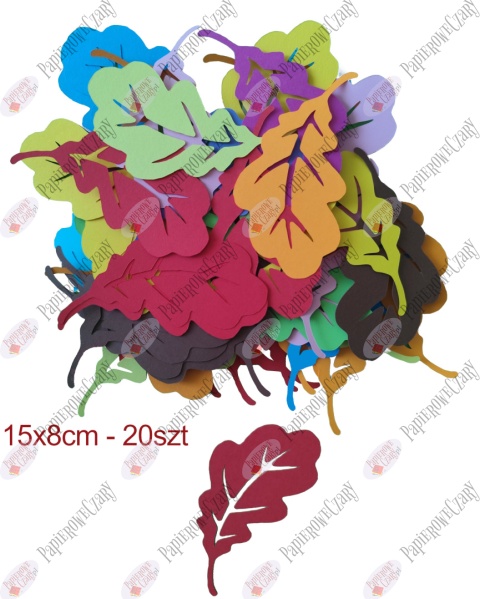 Liść 9 Pakiet Jesień Dekoracje z papieru