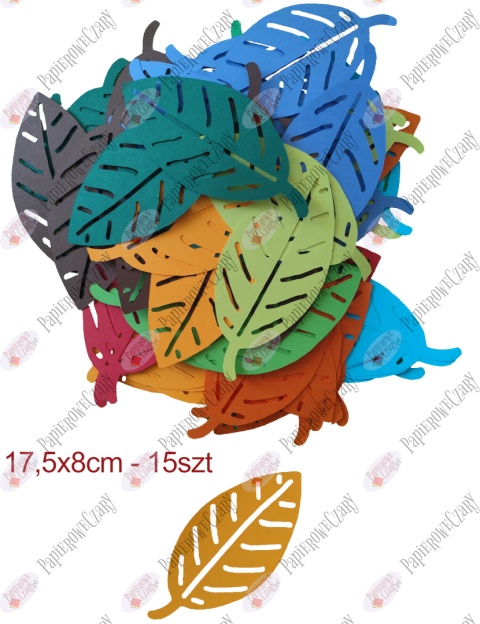 Liść 2 Pakiet Jesień Dekoracje z papieru