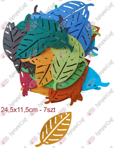 Liść 2 Pakiet Jesień Dekoracje z papieru