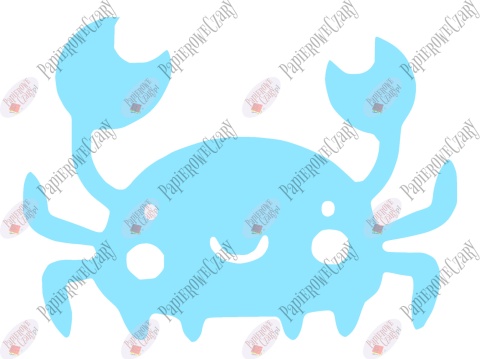 Krab 1 Dekoracje z papieru