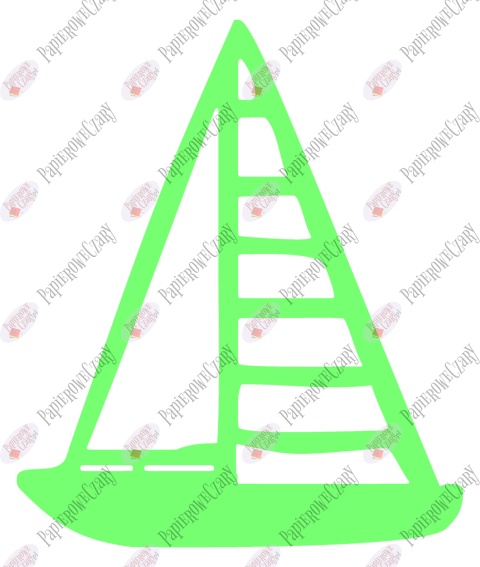 Żaglówka 1 Dekoracje z papieru