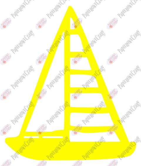 Żaglówka 1 Dekoracje z papieru