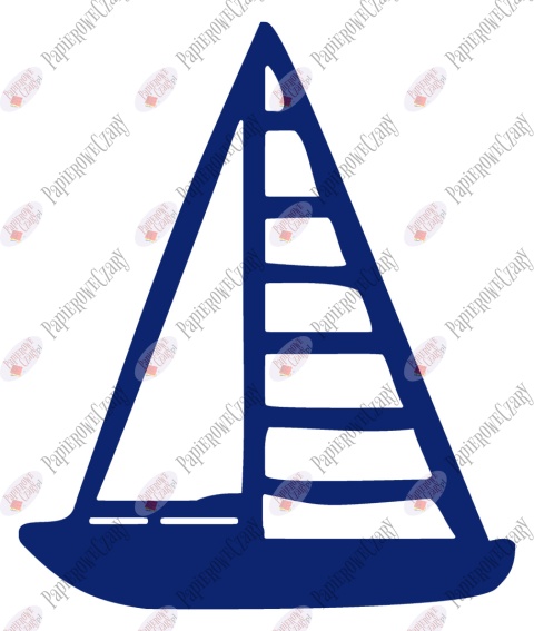 Żaglówka 1 Dekoracje z papieru