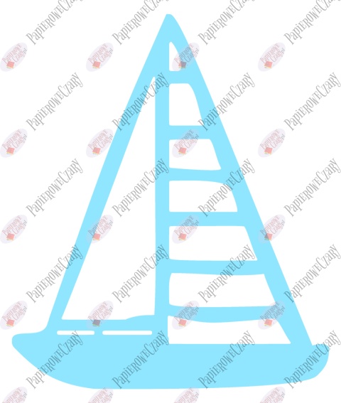 Żaglówka 1 Dekoracje z papieru