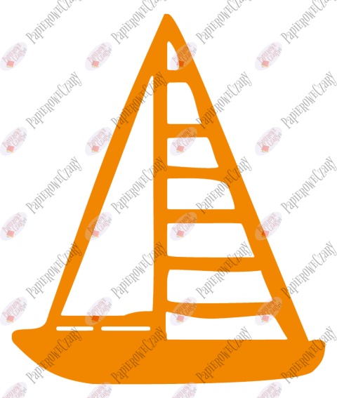 Żaglówka 1 Dekoracje z papieru