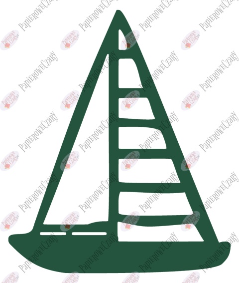 Żaglówka 1 Dekoracje z papieru