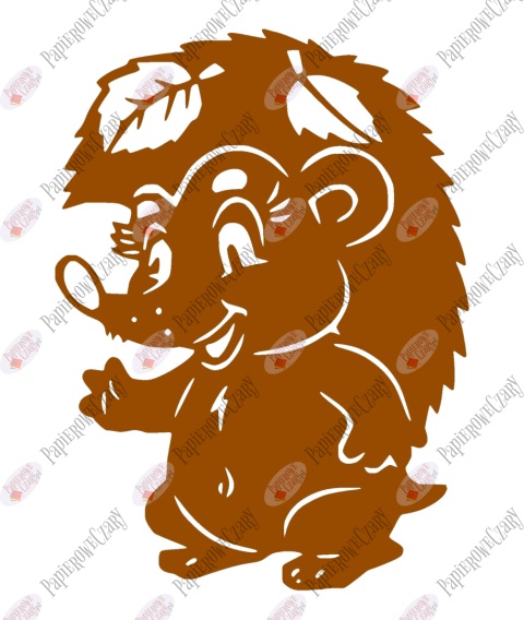 Jeż 2 Dekoracje z papieru