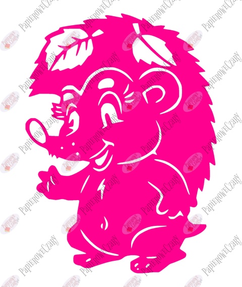 Jeż 2 Dekoracje z papieru