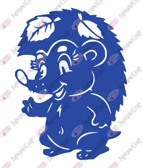 Jeż 2 Dekoracje z papieru