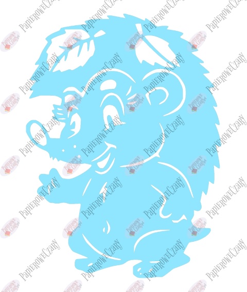 Jeż 2 Dekoracje z papieru