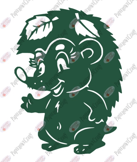 Jeż 2 Dekoracje z papieru