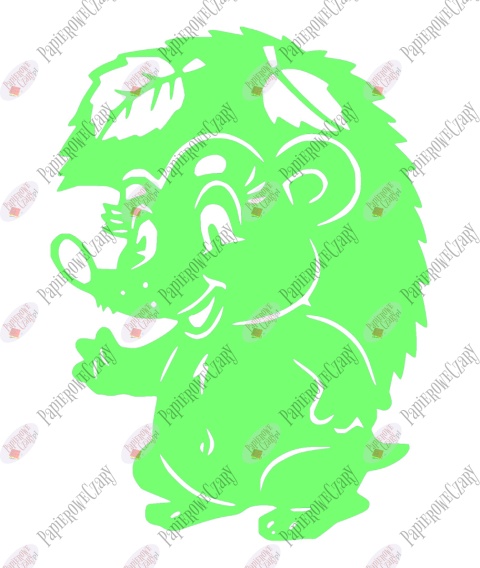 Jeż 2 Dekoracje z papieru