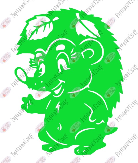 Jeż 2 Dekoracje z papieru