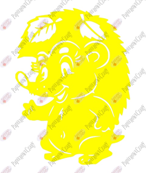 Jeż 2 Dekoracje z papieru