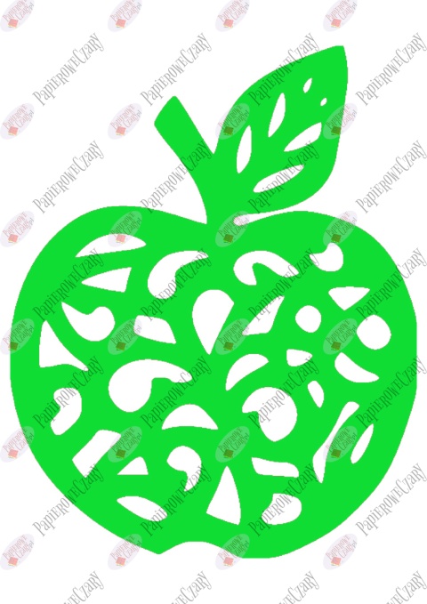 Jabłko 1 Dekoracje z papieru