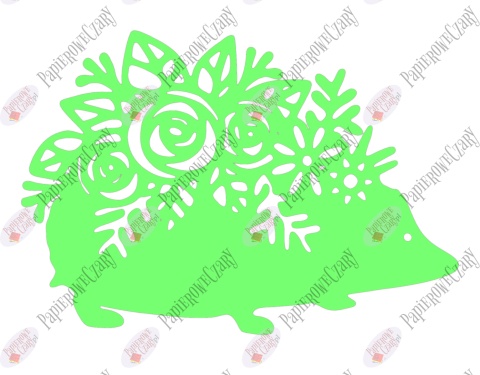 Jeż 3 Dekoracje z papieru