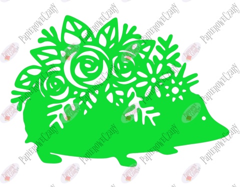 Jeż 3 Dekoracje z papieru