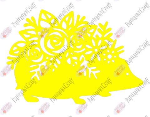 Jeż 3 Dekoracje z papieru