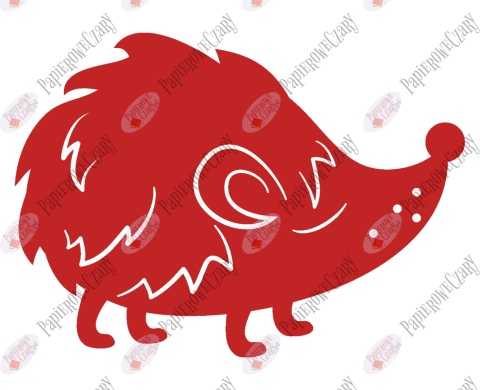 Jeż 4 Dekoracje z papieru