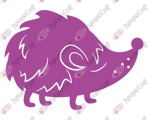 Jeż 4 Dekoracje z papieru