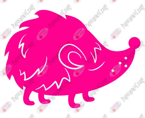 Jeż 4 Dekoracje z papieru