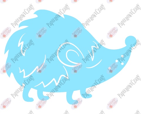 Jeż 4 Dekoracje z papieru