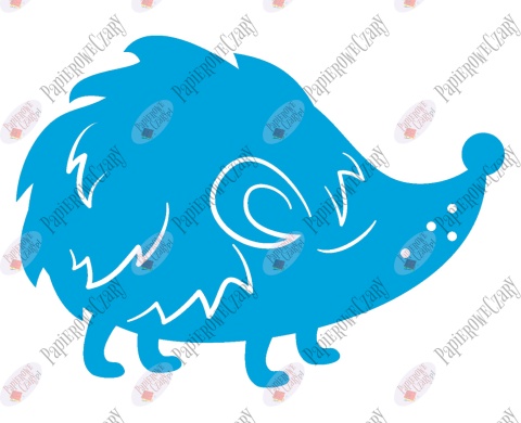 Jeż 4 Dekoracje z papieru