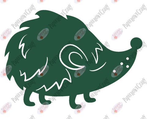 Jeż 4 Dekoracje z papieru