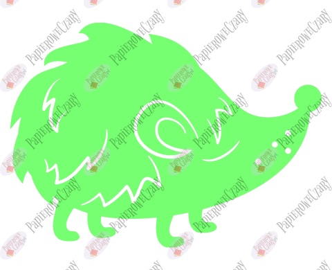 Jeż 4 Dekoracje z papieru