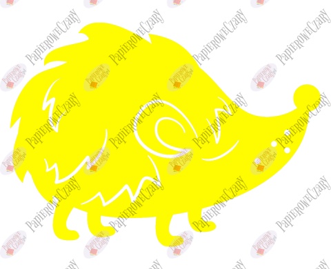 Jeż 4 Dekoracje z papieru