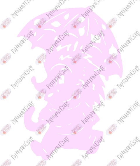 Jeż z parasolem 1 Dekoracje z papieru