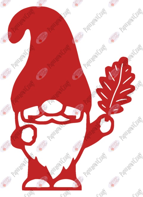 Krasnal 3 Dekoracje z papieru