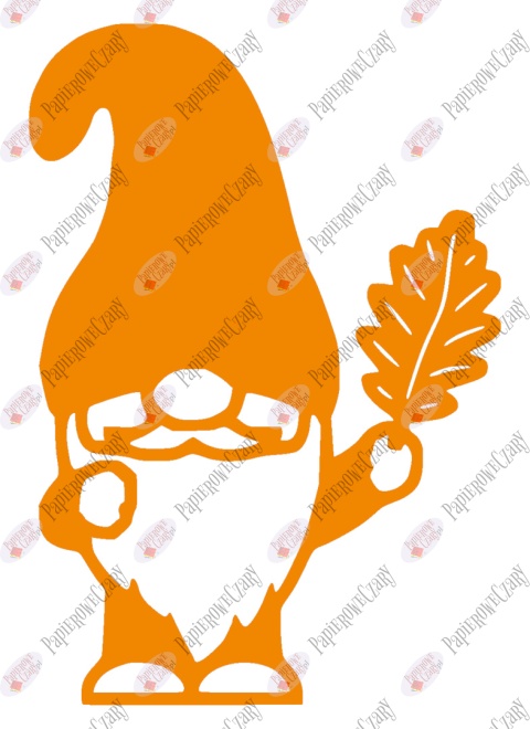 Krasnal 3 Dekoracje z papieru