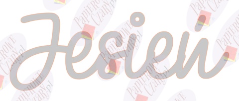 Napis Jesień 1 Dekoracje z papieru