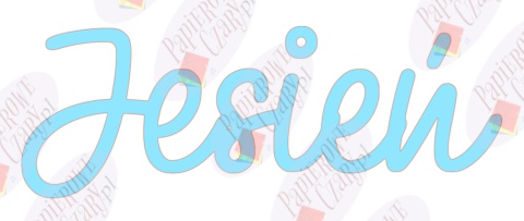 Napis Jesień 1 Dekoracje z papieru