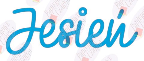 Napis Jesień 1 Dekoracje z papieru