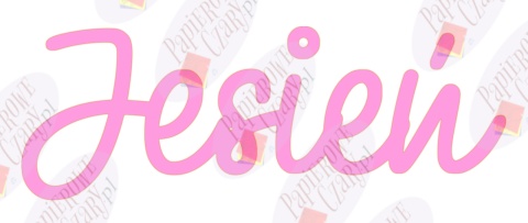 Napis Jesień 1 Dekoracje z papieru