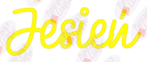 Napis Jesień 1 Dekoracje z papieru